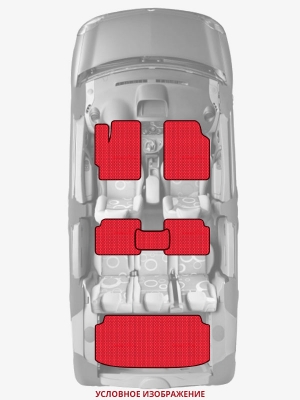 ЭВА коврики «Queen Lux» комплект для Audi A4 (B7)